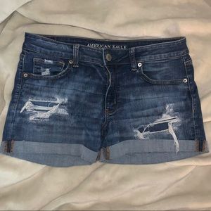 jean shorts with rips